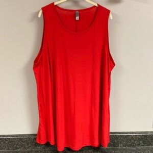 12/21  Epic MMA long red swing tank top 4x